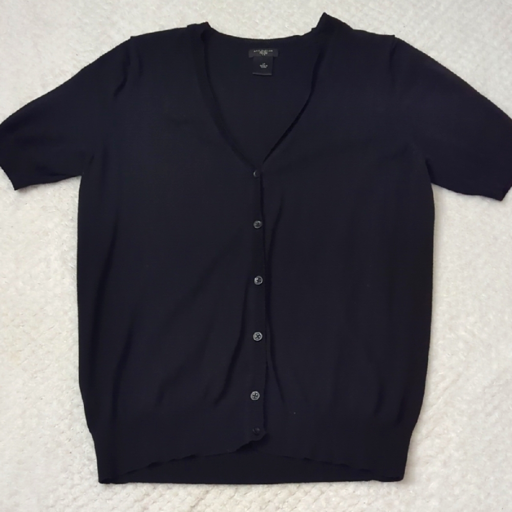 Ann Taylor Black Petite Cardigan